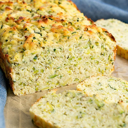 Garlic Parmesan Zucchini Bread Keto Gluten Free Kirbie S Cravings