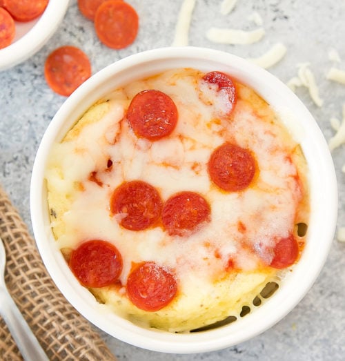 Microwave Pizza Bread (Low Carb, Keto) - Kirbie's Cravings