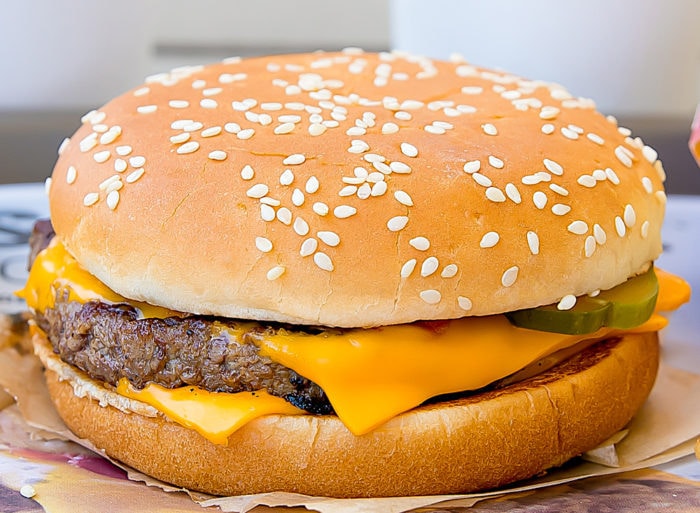photo of a quarter pounder with cheese