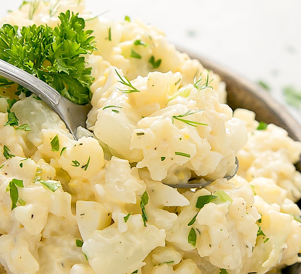 Cauliflower Potato Salad Kirbie's Cravings