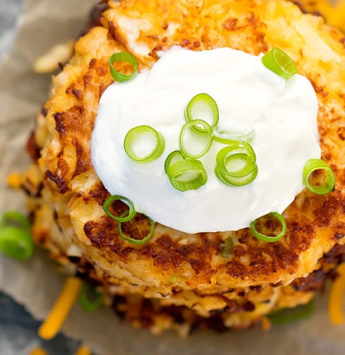 Cheesy Cauliflower Fritters (Keto, Low Carb) Kirbie's Cravings