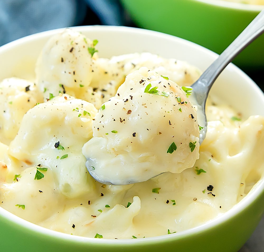 Garlic Parmesan Cauliflower Mac And Cheese Kirbie S Cravings