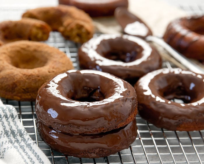 photo of glazed Paleo Donuts