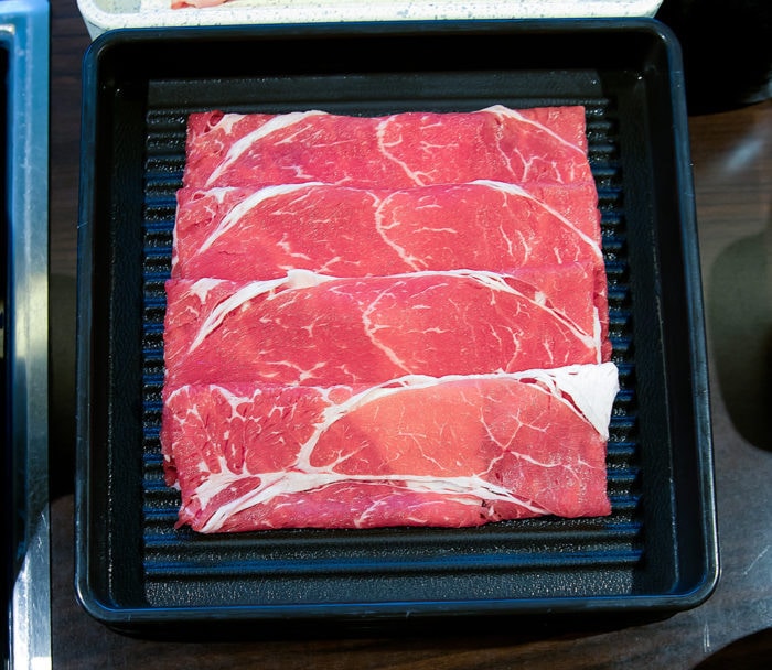 photo of sliced lean beef
