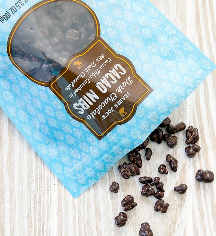 photo of a package of Dark Chocolate Cacao Nibs