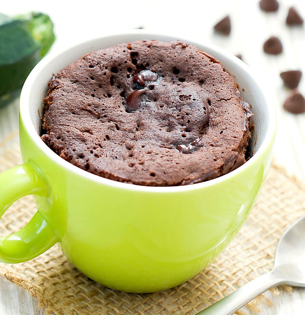 Chocolate Zucchini Mug Cake Kirbie's Cravings