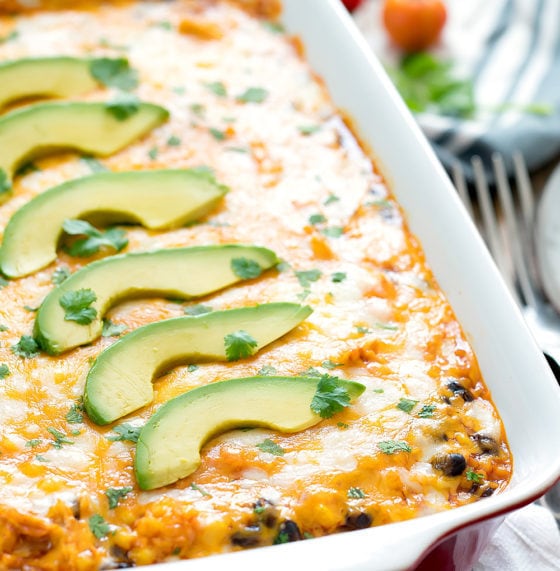 Chicken Enchilada Cauliflower Rice Casserole Kirbie's Cravings