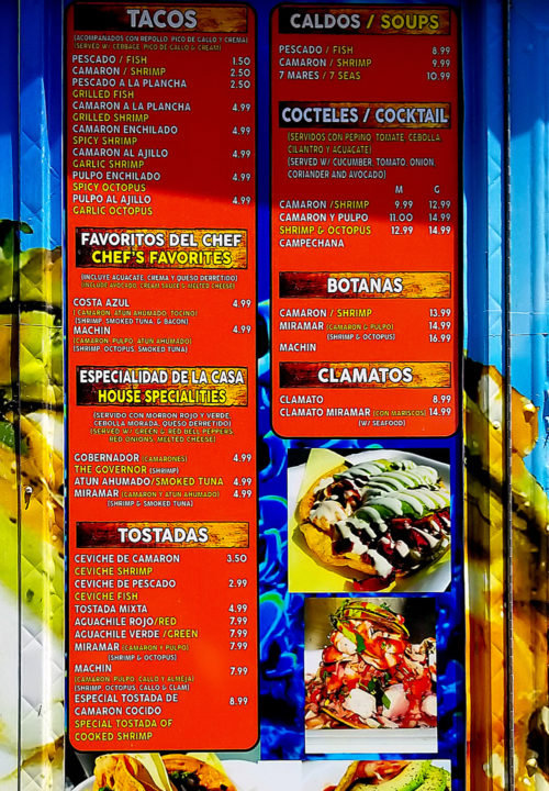 photo of Mariscos on Miramar menu