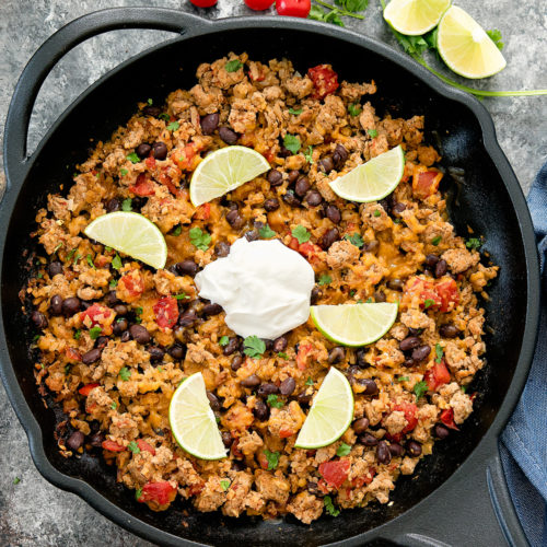 One Pot Taco Cauliflower Rice - Kirbie's Cravings