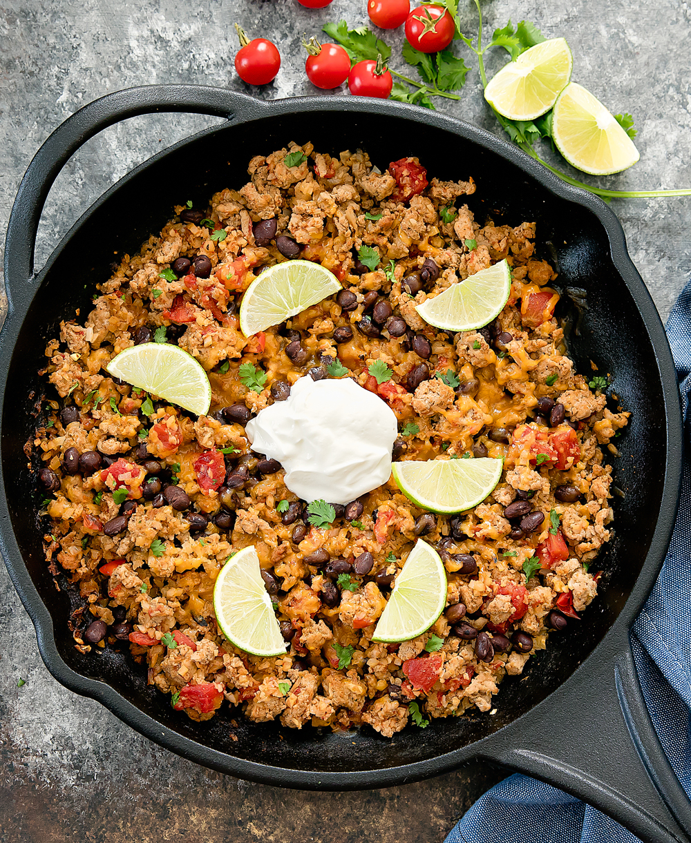 One Pot Taco Cauliflower Rice - Kirbie's Cravings