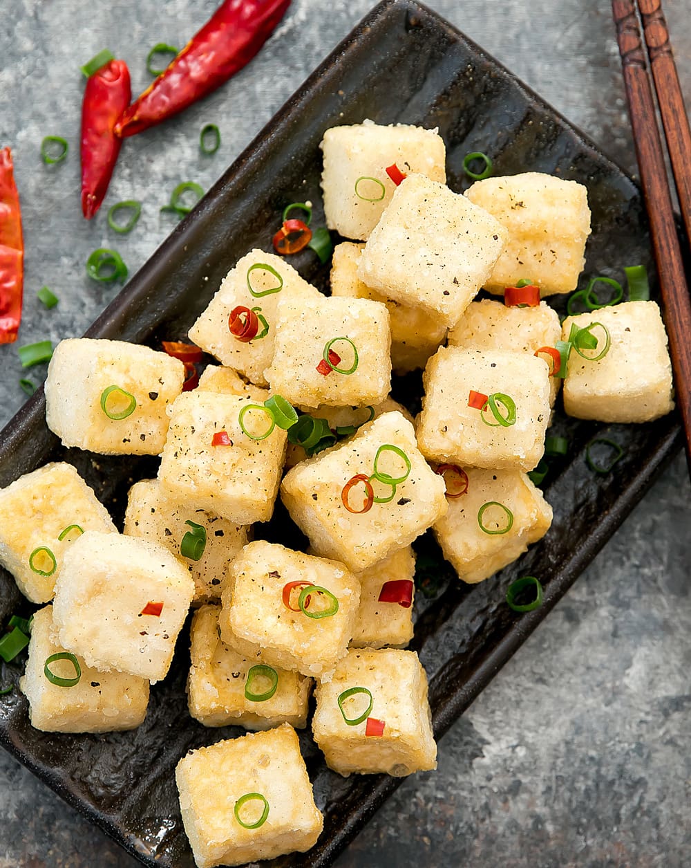 Crispy Salt and Pepper Tofu - Kirbie's Cravings