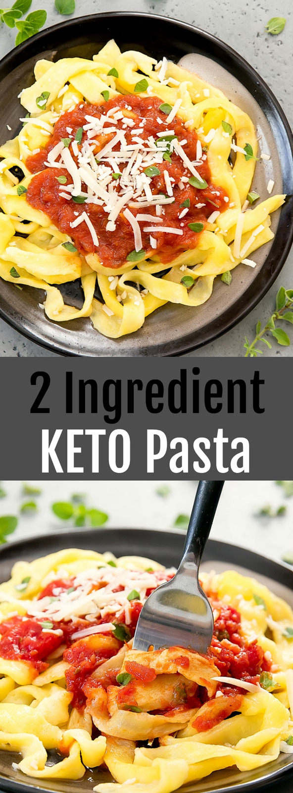 2 Ingredient Keto Pasta - Kirbie's Cravings