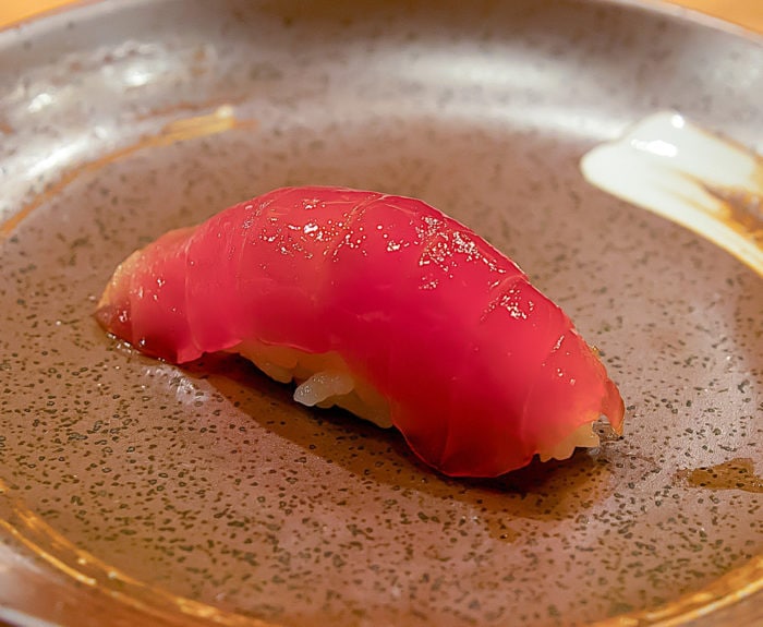 photo of tuna, truffel oil