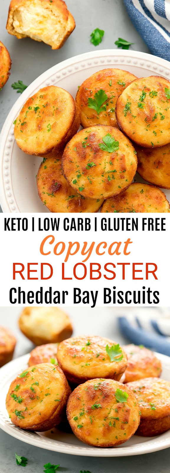 Keto Copycat Red Lobster Cheddar Bay Biscuits - Kirbie's Cravings