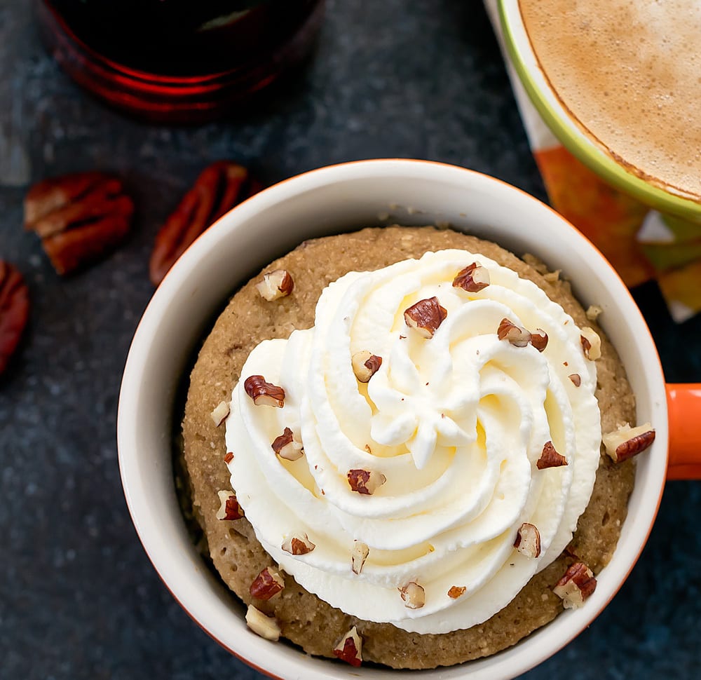 Paleo Maple Pecan Latte Mug Cake Kirbie's Cravings