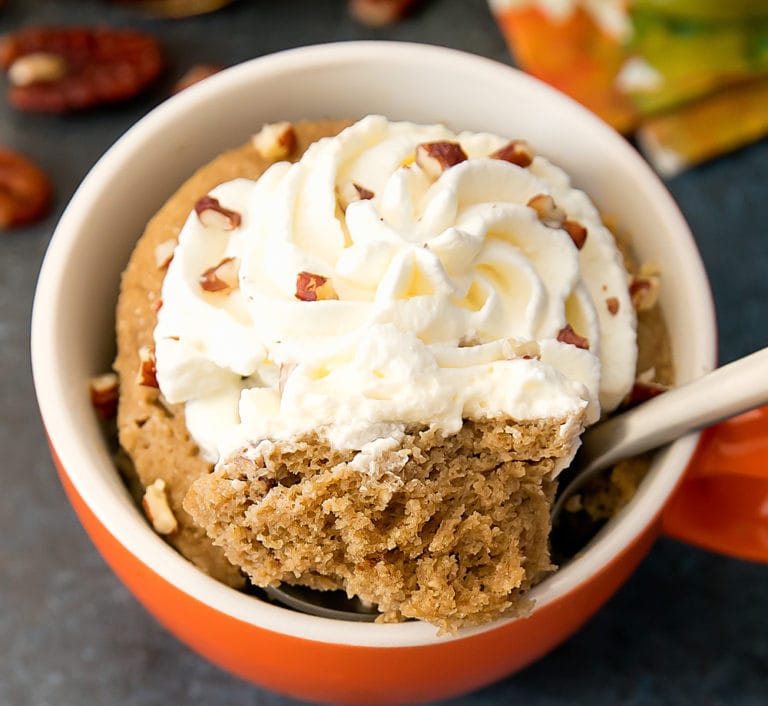 Paleo Maple Pecan Latte Mug Cake Kirbie's Cravings