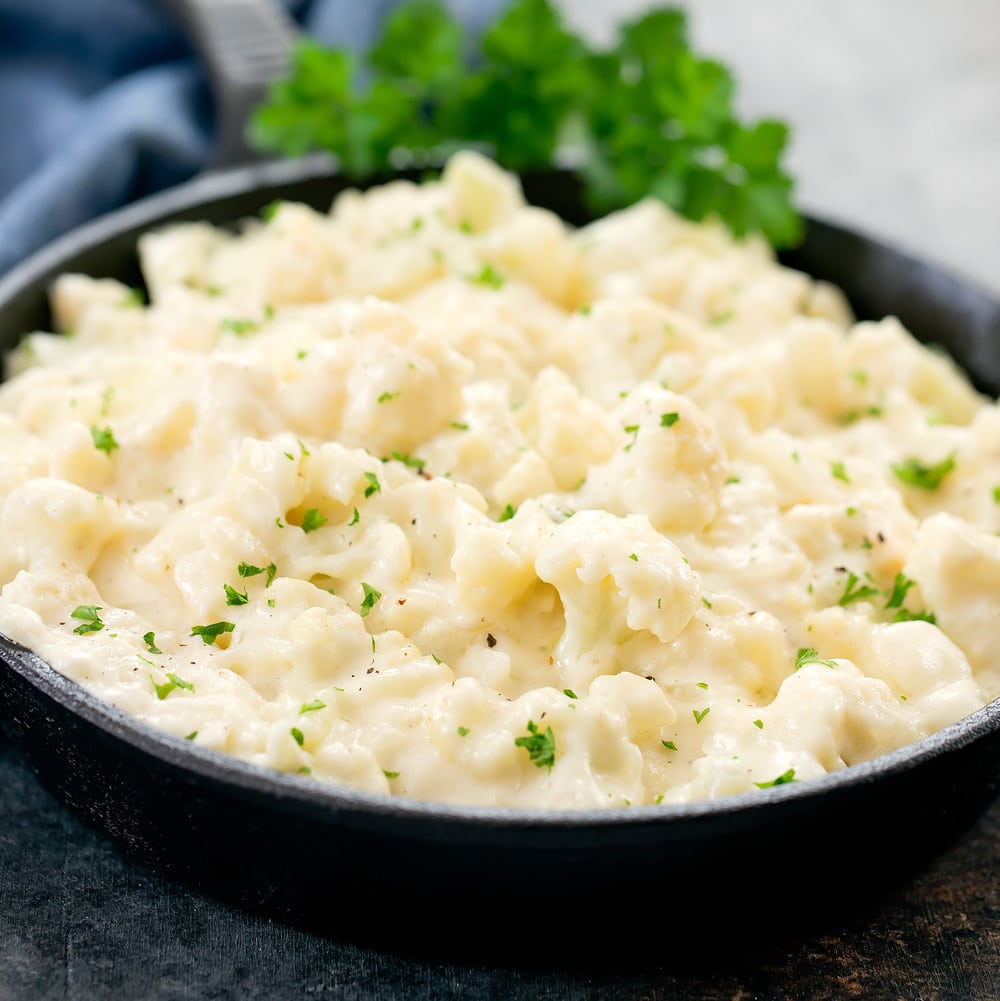 Creamed Cauliflower Kirbie's Cravings