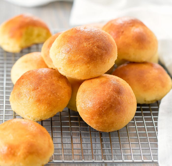 photo of keto bread rolls on a baking rack