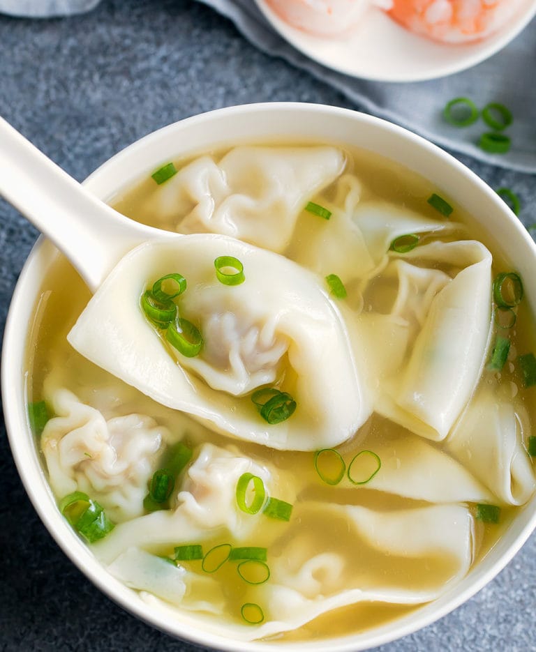 Homemade Wonton Soup (with Video StepbyStep!) Kirbie's Cravings