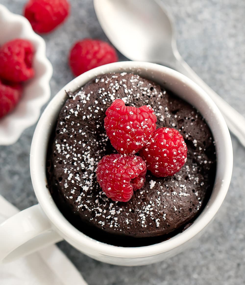 3 Ingredient Keto Chocolate Mug Cake - Kirbie's Cravings