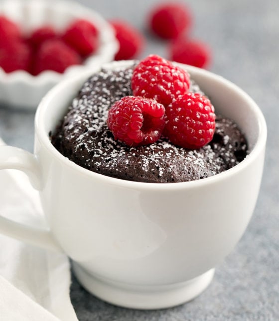 3 Ingredient Keto Chocolate Mug Cake - Kirbie's Cravings