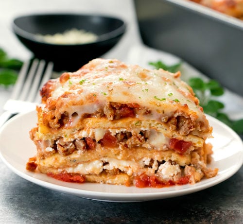 Low Carb Keto Lasagna - Kirbie's Cravings