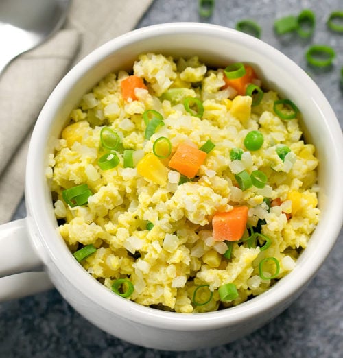 How to Make Cauliflower Fried Rice in the Microwave Kirbie's Cravings