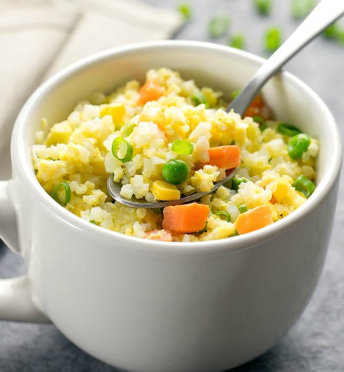 How to Make Cauliflower Fried Rice in the Microwave Kirbie's Cravings