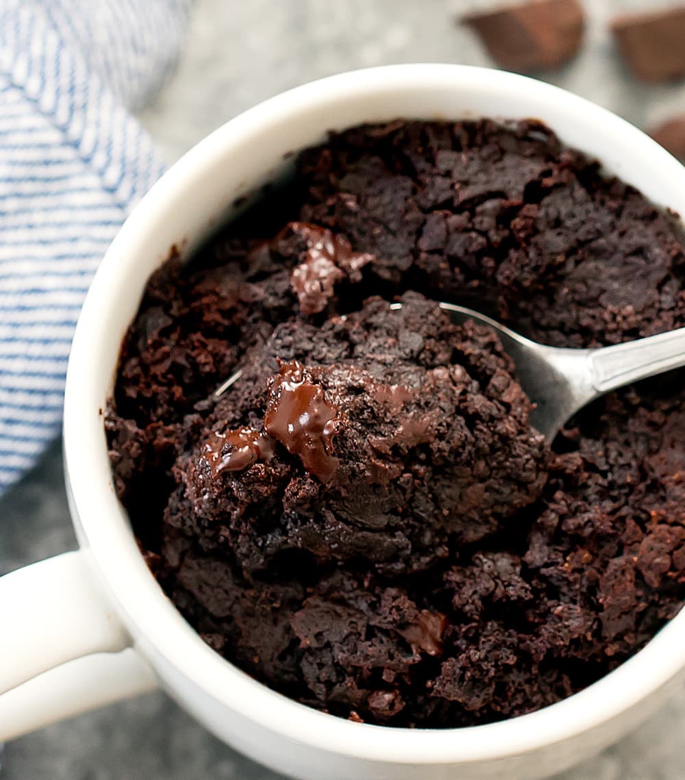 Keto Brownie Mug Cake - Kirbie's Cravings