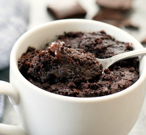 Keto Brownie Mug Cake - Kirbie's Cravings