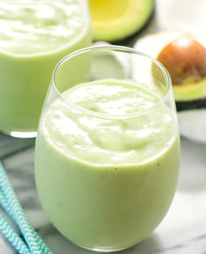 photo of an avocado smoothie