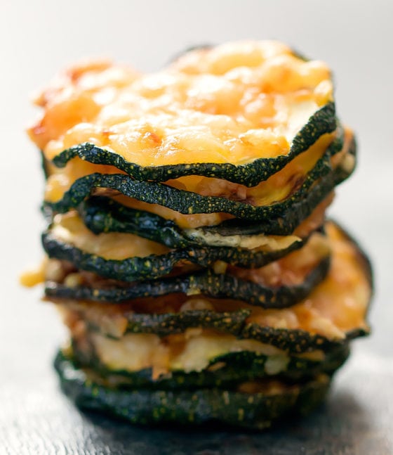Air Fryer 2 Ingredient Parmesan Zucchini Crisps Kirbie's Cravings