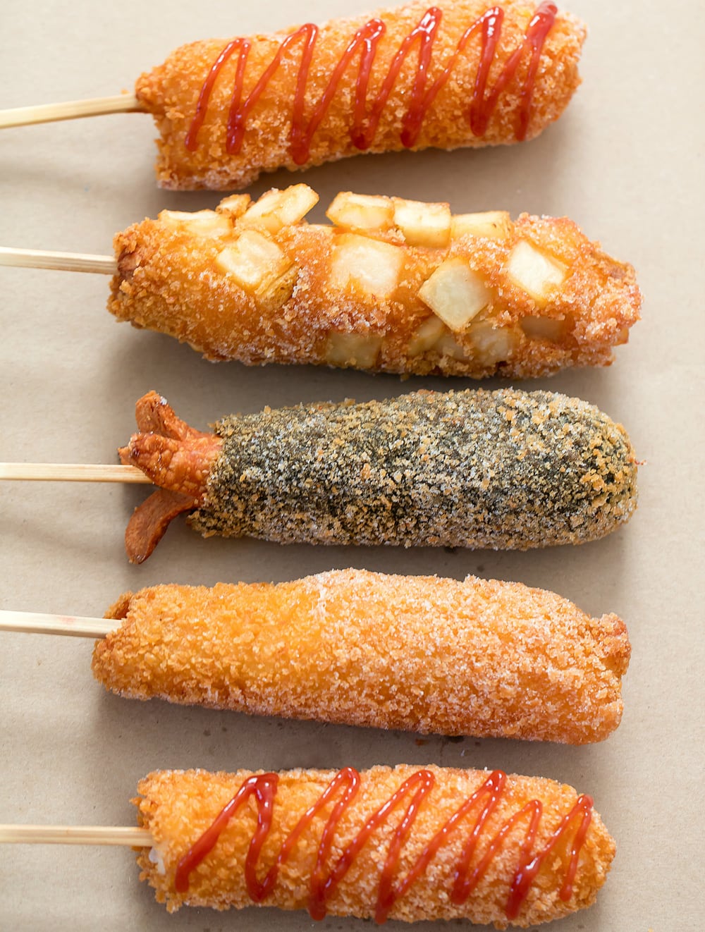 Korean Hot Dogs - Kirbie's Cravings