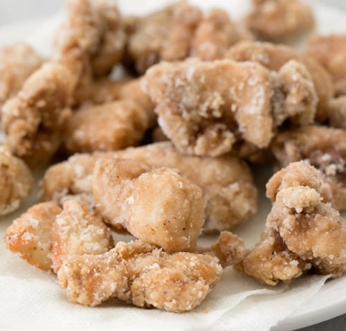 close-up photo of fried chicken
