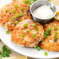 chicken fritters on a plate