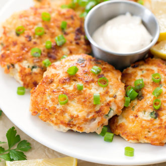 Cheesy Chicken Fritters - Kirbie's Cravings