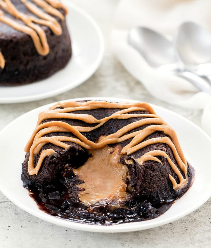 photo of one Peanut Butter Lava Cake
