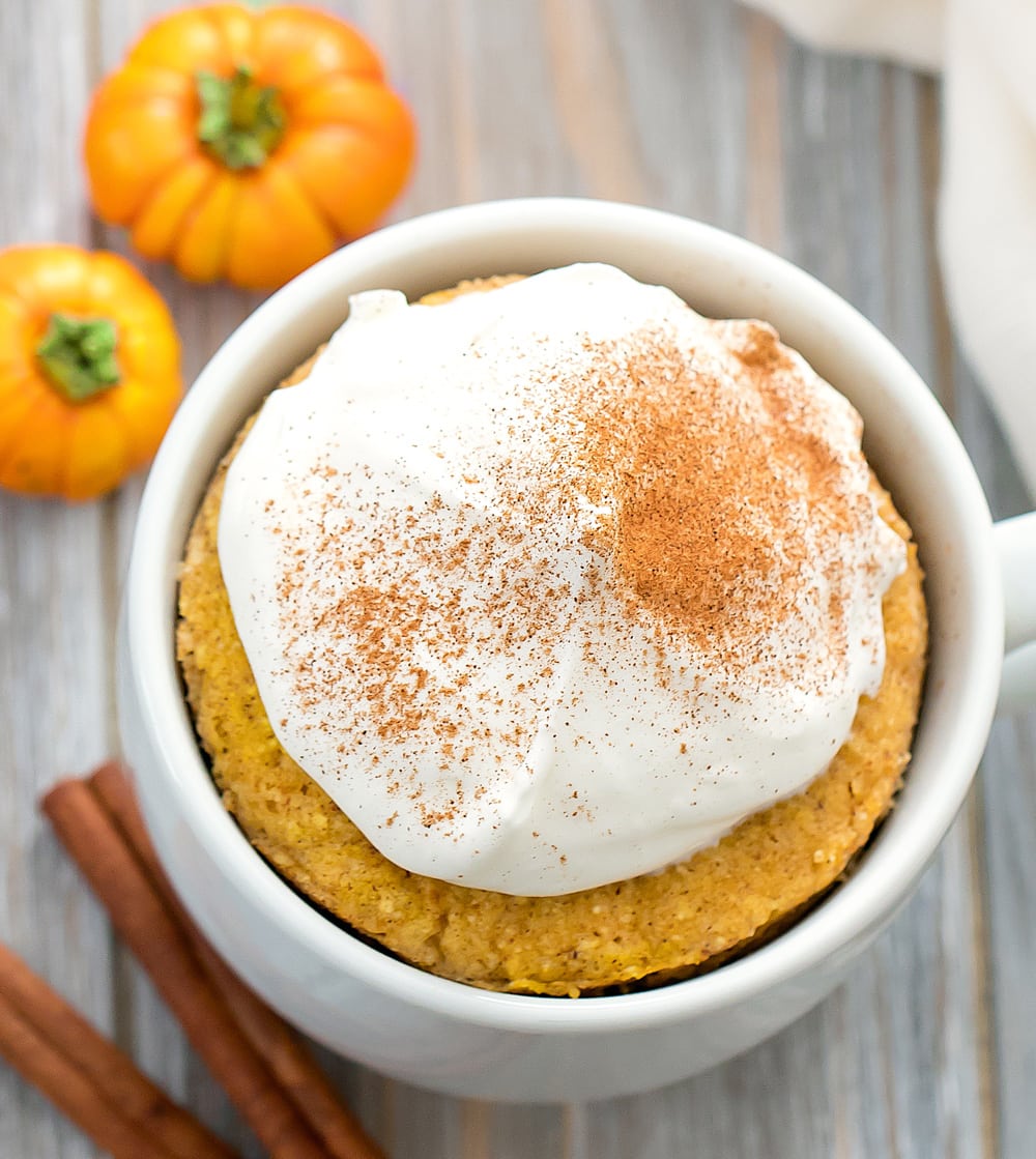 Keto Pumpkin Mug Cake Kirbie's Cravings