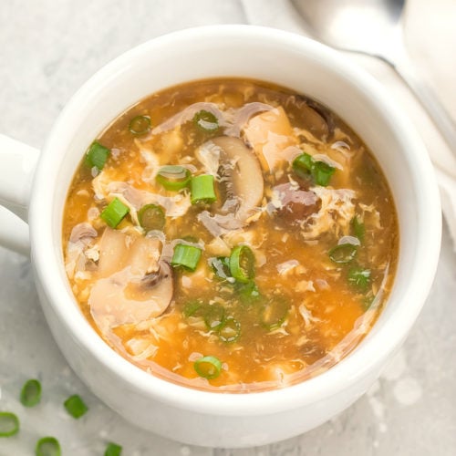 Microwave Hot and Sour Soup - Kirbie's Cravings