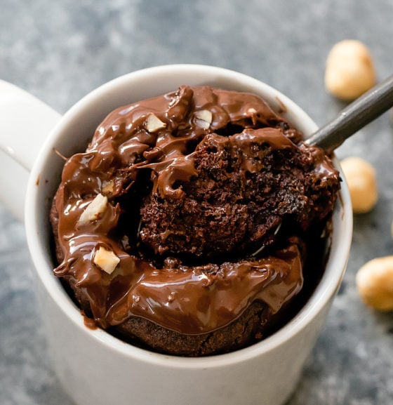 Keto Nutella Mug Cake - Kirbie's Cravings