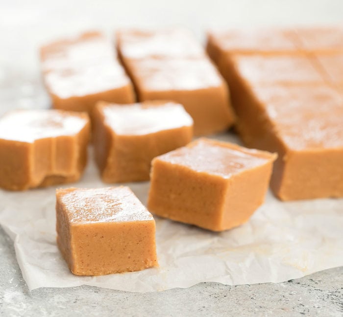 photo of a slices of peanut butter fudge