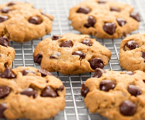 Flourless Peanut Butter Oatmeal Cookies - Kirbie's Cravings