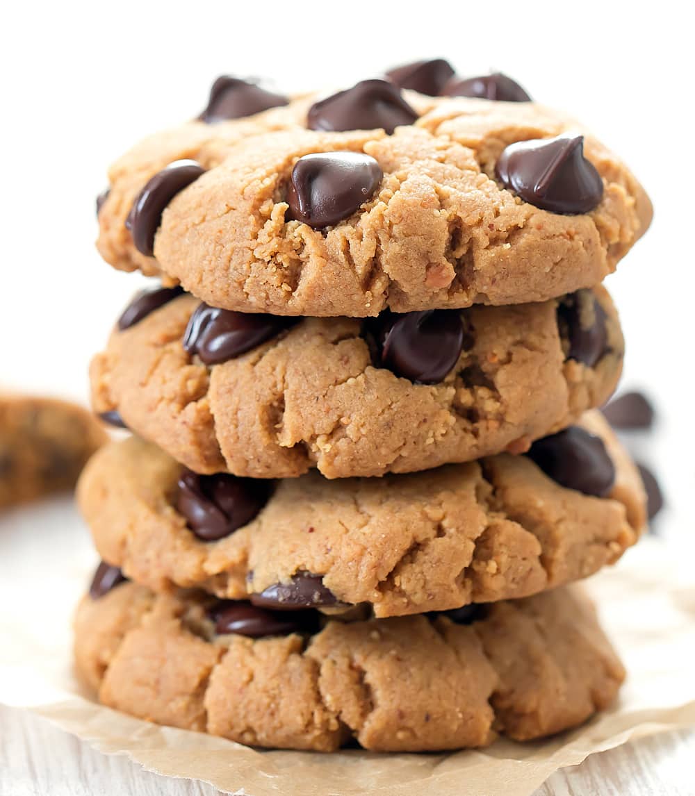 Keto Peanut Butter Chocolate Chip Cookies Kirbies Cravings 8933