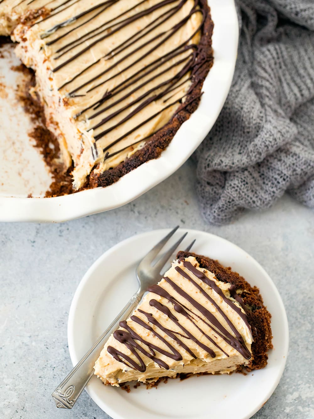 Keto Peanut Butter Pie - Kirbie's Cravings