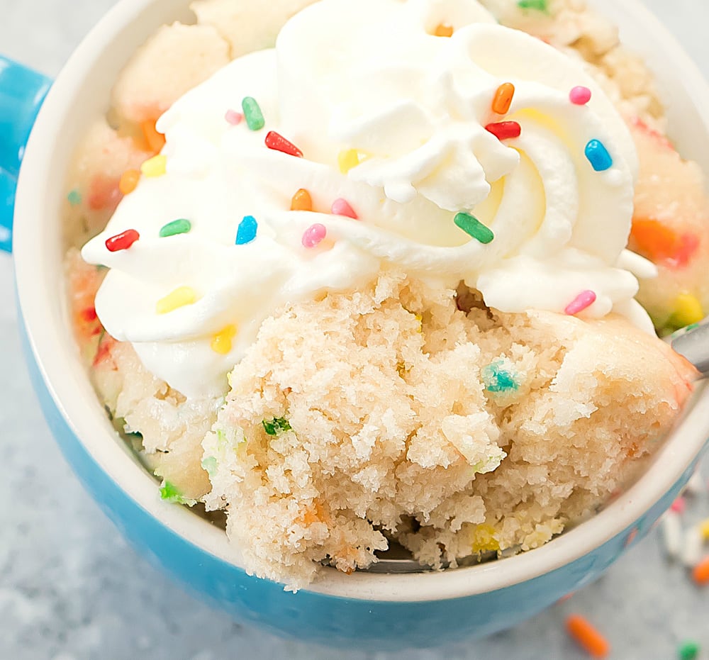 2 Ingredient Birthday Mug Cake Kirbie's Cravings