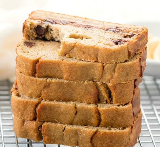 Flourless Banana Bread No Flour Butter Or Oil Kirbie S Cravings