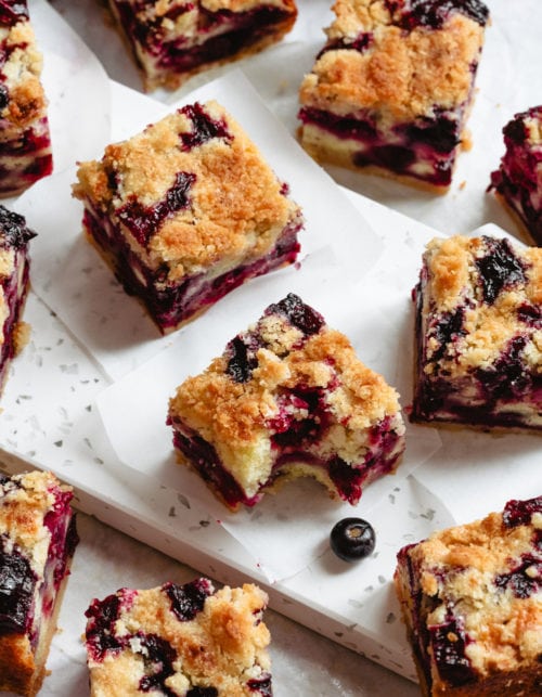 Blueberry Pie Bars - Kirbie's Cravings