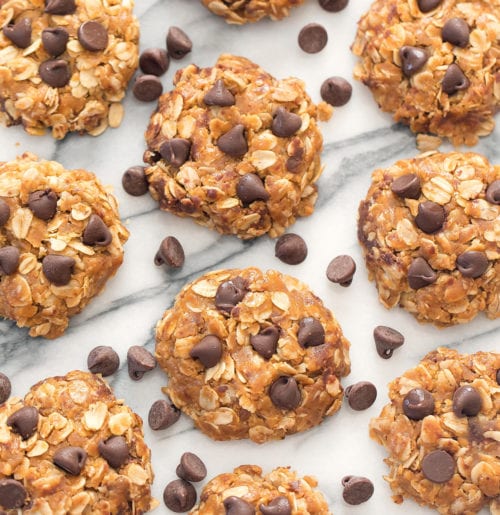 3 Ingredient Healthy No Bake Oatmeal Cookies (Flourless, Eggless) Kirbie's Cravings
