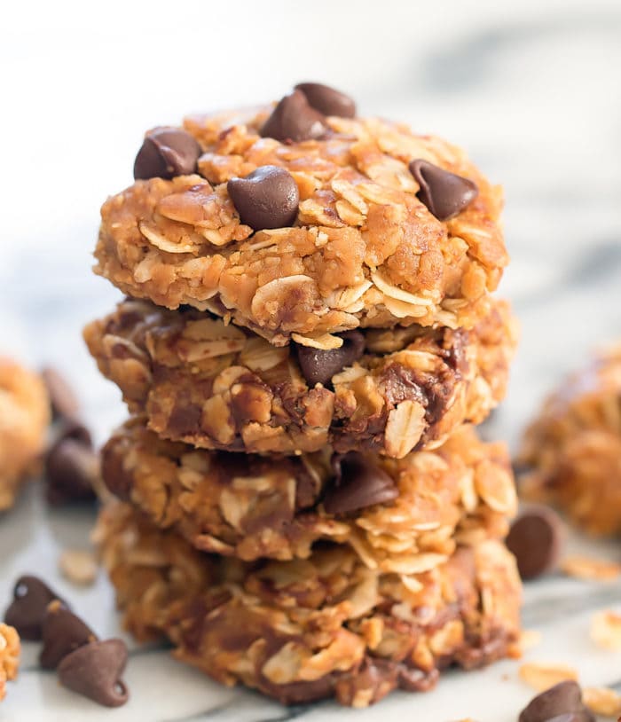 3 Ingredient Healthy No Bake Oatmeal Cookies Flourless Eggless 