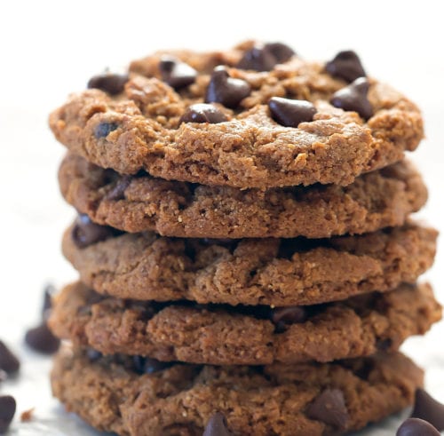 Flourless Chewy Chocolate Chip Cookies - Kirbie's Cravings